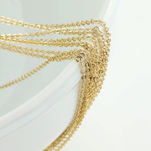 Cadena de cable chapada en oro de 18 quilates por pulgada, collar de cadena, joyería al por mayor con descuento, cadena a granel, joyería al por mayor - Product Image 4