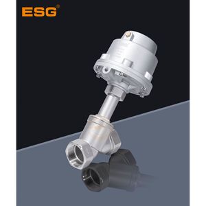 วาล์วปรับมุมแบบนิวเมติกสแตนเลส ESG DN20 5 มม. เชื่อมต่อแบบเชื่อม สำหรับไอน้ำ น้ำ และก๊าซ - Product Image 4