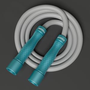 Mogold เชือกกระโดด1lb น้ำหนัก14มม. 570ก. ยาว3เมตรทำจากพีวีซีบริสุทธิ์สำหรับออกกำลังกายในฟิตเนสพร้อมที่จับอลูมิเนียมอัลลอยด์ - Product Image 6