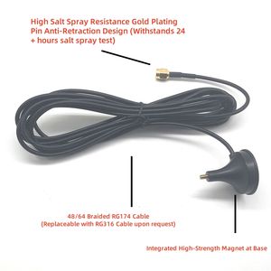 Antena Magnética Personalizada de 2.4GHz WiFi/Bluetooth + NB-IoT/3G/4G para Lectura Inalámbrica de Medidores y Dispositivos IoT (Compatible con OEM) - Product Image 3