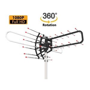 Antena de <span class=keywords><strong>TV</strong></span> UHF Portátil de Alta Calidad con Rotación Remota de Largo Alcance para Exteriores, Antena 4K 1080P con Rotación de 360 Grados - Product Image 1