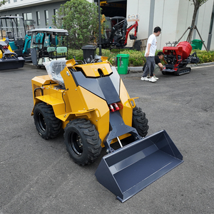 Hızlı teslimat kızaklı yükleyici Skid nokta dönüşlü yükleyici üreticileri çin tekerlek/paletli Mini Skid nokta dönüşlü yükleyici satılık - Product Image 1