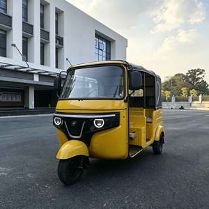 Tuk-tuk <span class=keywords><strong>Taxi</strong></span> Giallo Resistente per il Commercio Transfrontaliero con Batterie a Lunga Durata e Ampio Spazio Interno - Product Image 2