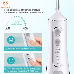 Limpiador de dientes para el hogar DIY, irrigador de mano, limpiador de dientes, hilo de agua de viaje, hilo dental inteligente, tanque de agua de 300ml, Fluser - Product Image 3