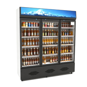 Réfrigérateur à vin <span class=keywords><strong>professionnel</strong></span> X-MING, porte en verre en acier inoxydable, réfrigérateur vertical, refroidissement par air, <span class=keywords><strong>bar</strong></span> commercial - Product Image 1