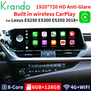 Radio de coche de 12,3 pulgadas para Lexus ES200 ES250 ES300 ES350 2018 + sistema Multimedia <span class=keywords><strong>Android</strong></span> unidad principal navegación inalámbrica CarPlay 4G GPS - Product Image 3
