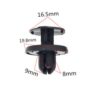 Auto <b>Push</b> In Expansion Buckle B67 16.5mm 19.8mm 9mm 8mm Nylon Clip For <b>Car</b> Repair Replacement Part - Product Image 1