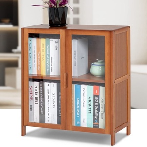 Entryway ตู้เก็บของไม้ไผ่ธรรมชาติ2ชั้น,ตู้เซิร์ฟเวอร์บุฟเฟต์สำหรับเครื่องปิ้งขนมปังหม้อกาแฟ - Product Image 4