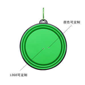 Ciotola pieghevole con logo personalizzato in Silicone/TPE per animali domestici per cani ciotole da viaggio portatili ciotola pieghevole portatile per animali domestici - Product Image 4