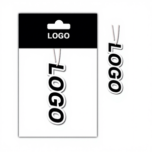 Désodorisants de voiture en papier suspendus de haute qualité, parfum intenses, logo personnalisé, découpés sur mesure en forme d'arbre, avec logo - Product Image 1