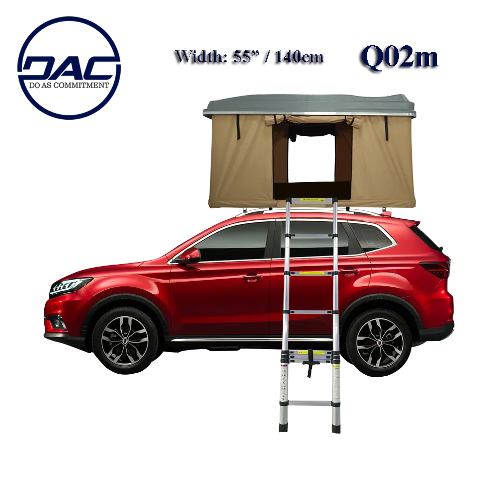 DAC Q02M-carpa de techo hidráulica para SUV, accesorio para techo, con puntal de Gas, carcasa dura