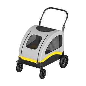 आउटडोर यात्रा और ओवरसाइज स्पेस के लिए 4 पहियों फोल्डेबल पालतू ट्रॉली के साथ बड़े कुत्ते को स्टलर - Product Image 1