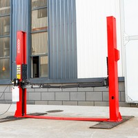 Pont élévateur hydraulique économique à deux colonnes de 4 tonnes avec déverrouillage manuel de sécurité pour véhicules