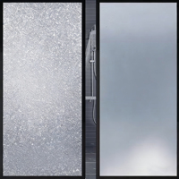 Sichtschutz-Fensterfolie Weiß Rein Glänzend Mattiertes Glas für Zuhause und Büro