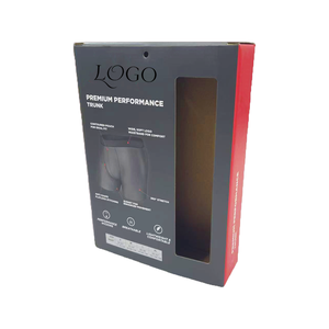 Caja de embalaje de cartón para ropa interior personalizada con ventanas para exhibición de ropa, calzoncillos bóxer para hombre, calzoncillos y calzoncillos para hombre - Product Image 3
