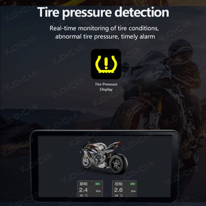 6.3 אינץ 'אופנוע עמיד למים ניווט אנדרואיד 12 תמיכה מסך מסך מסך תצוגה אוטומטי אלחוטי tpms צג עם מצלמה כפולה - Product Image 5