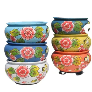 Große Keramik Blumentopf Keramik saftige Blumentöpfe Korea atmungsaktive hand bemalte große Blumentopf Farbe Porzellan Pflanzer