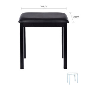 <span class=keywords><strong>Taburete</strong></span> de <span class=keywords><strong>piano</strong></span> ajustable pequeño bicolor <span class=keywords><strong>blanco</strong></span> y negro mayor al por mayor - Product Image 3