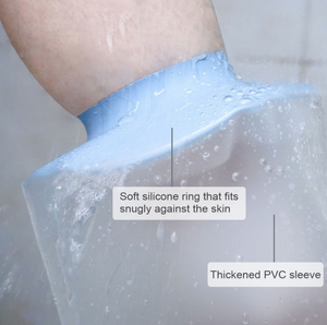 Couverture en fonte de silicone de bras long personnalisé protecteur imperméable de bandage de main avec l'ozone désinfectant la fonction de douche - Product Image 4