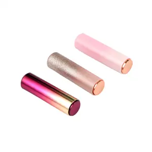 Plastic Lipstick Tubes Round Gradient Color Lip Balm Tube Lip Beauty Press Bounce 12.1mm Lipstick Containers and Packaging