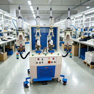 Machine de moulage de talons de chaussures KZ 561, vente en gros d'usine, avec deux sacs à air froids et deux sacs à air chauds, moteur 220V, pour la fabrication de chaussures - Product Image 1