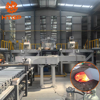 Four de fusion à gaz pour le recyclage de la ferraille d'aluminium, 1,5 tonne, machine de fusion automatique au GPL/gaz naturel pour lingots