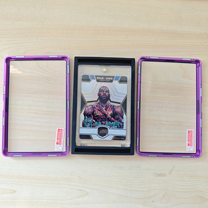 Huacent thiết kế mới UV bảo vệ 2in1 cao cấp từ kim loại PS A/C GC phân loại kinh doanh chủ thẻ slab Trường hợp với Eva chèn - Product Image 5