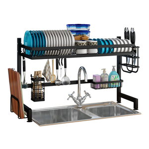 Home and kitchen accessories dish drying rack over sink dish drying rack