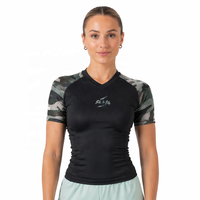 Rashguard personnalisé extensible 4 directions, Rashguard MMA, Rushguard BJJ, Rashguard MMA OEM pour femmes, Rashguard à manches courtes, Vêtements de combat