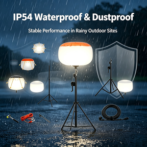 60W 320W 800W 1400W <b>LED</b> Inflatable Balloon <b>Light</b> Outdoor Waterproof <b>Working</b> <b>Light</b> Tower Moon <b>Light</b> with Portable Tripod Stand - Product Image 3