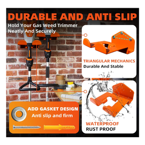 <span class=keywords><strong>Heavy</strong></span> <span class=keywords><strong>Duty</strong></span> supporto in metallo montato a parete e gancio per utensili elettrici per l'organizzazione di Garage e stringhe di stoccaggio Rack Trimmer - Product Image 4