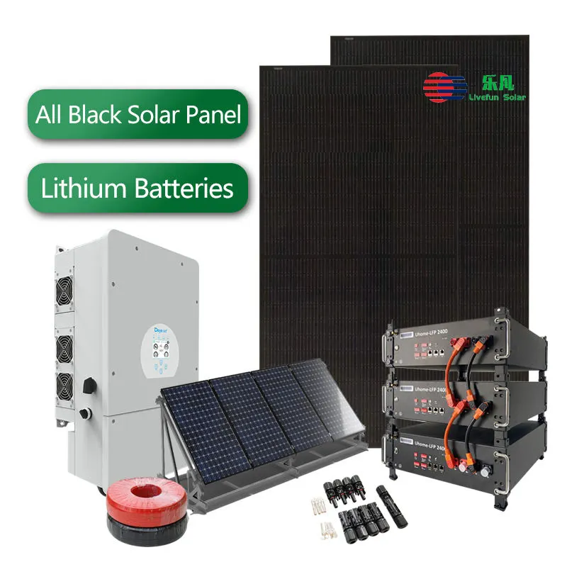 10KW Sistema de paneles solares híbridos completos 8KW 12KW Sistema de energía solar para el hogar