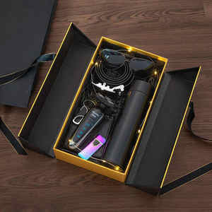 กล่องของขวัญเปล่าหรูหราสไตล์ยุโรปสุดสร้างสรรค์ปีกนางฟ้าสีดำพร้อมสองประตูสำหรับการออกแบบบรรจุภัณฑ์ - Product Image 1