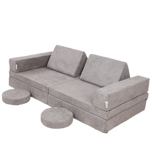 <b>Kids</b> <b>Sofa</b> Cushions Modular Grey Educational Living Room Bedroom Study Children's Room Flexible Small Space Design - Product Image 1