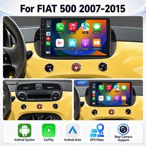 Reproductor de DVD para Auto de 9 Pulgadas para <span class=keywords><strong>Fiat</strong></span> 500 2007-2015, Pantalla Táctil, Receptor, Mirrorlink, Navegación, BT, Multimedia, Audio, GPS, Unidad Principal - Product Image 1