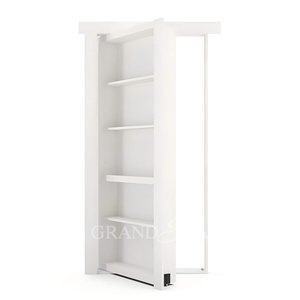 Estante de Almacenamiento de Pared Interior de Madera de Alta Calidad con Puerta Oculta, Sistema de Puerta Murphy - Product Image 3