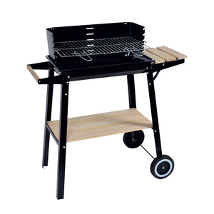 Outdoor Charcoal Barbecue Grill Adjustable Height Portable Windproof Square Stove BBQ Grills - Product Image 2