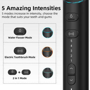 Flosser d'acqua e spazzolino elettrico Combo 2 in 1 ricarica Wireless portatile acqua dentale Flosser - Product Image 4