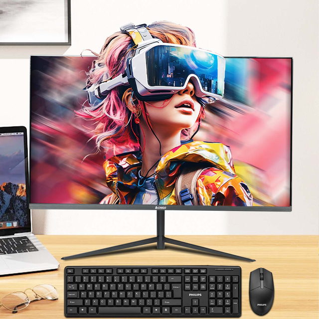 24\" 27\" 144Hz 2K 4K IPS Curved Panel Display Ultra Wide LED Gaming Monitor High Brightness Configurable DP  Interface