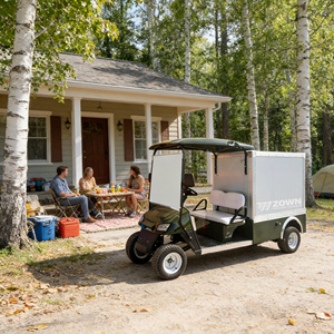 Carrito de Golf Eléctrico de Alta Resistencia para 6 Personas, Motor de 48V 5KW, Alcance de 80KM, para Campos de Golf Grandes y Transporte Comercial - Product Image 1