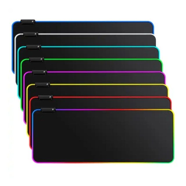 High Quality Custom RGB Mouse Pad 800x300mm Non-Slip Mauspad Large LED Light up Mouse Pad Waterproof Gaming Keyboard Pad