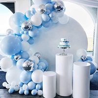 Ensemble de guirlande d'arche de ballons bleus macaron en gros, support d'arche, décoration de fête d'anniversaire, kit d'arche de ballons à thème