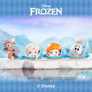 Authentique figurine <span class=keywords><strong>Elsa</strong></span> <span class=keywords><strong>Olaf</strong></span> en plastique, format mini-schlitten, échelle 1/12, mignonne, boîtes mystères, format boîte aveugle, Microdimension Ganyuan POPed - Product Image 2