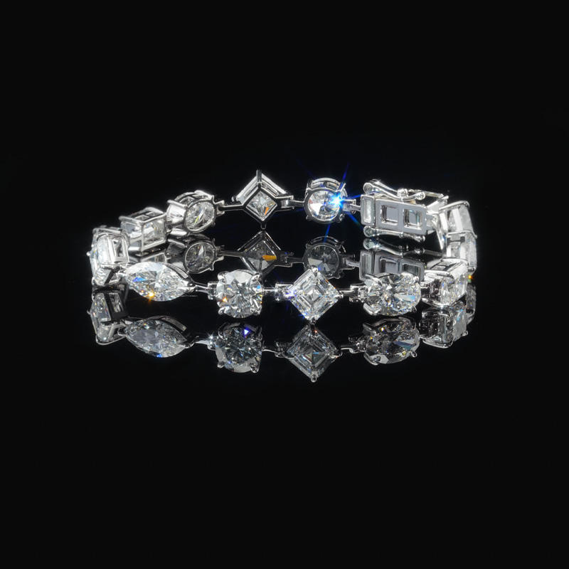 14k white Gold+Lab Diamond