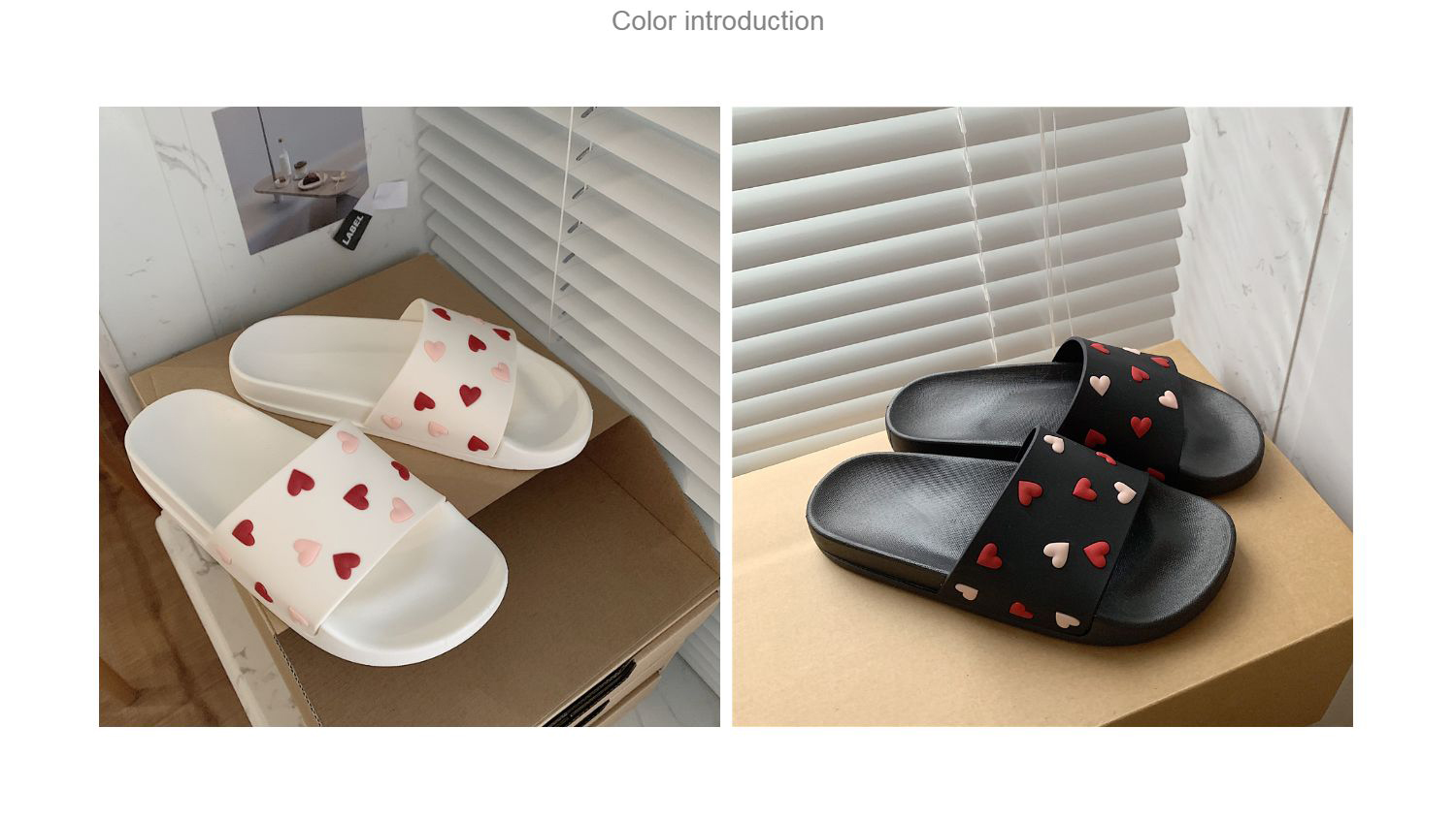 Korean Style Love Slippers Women Summer Indoor Outdoor Soft Sole Beach Slides Shoes