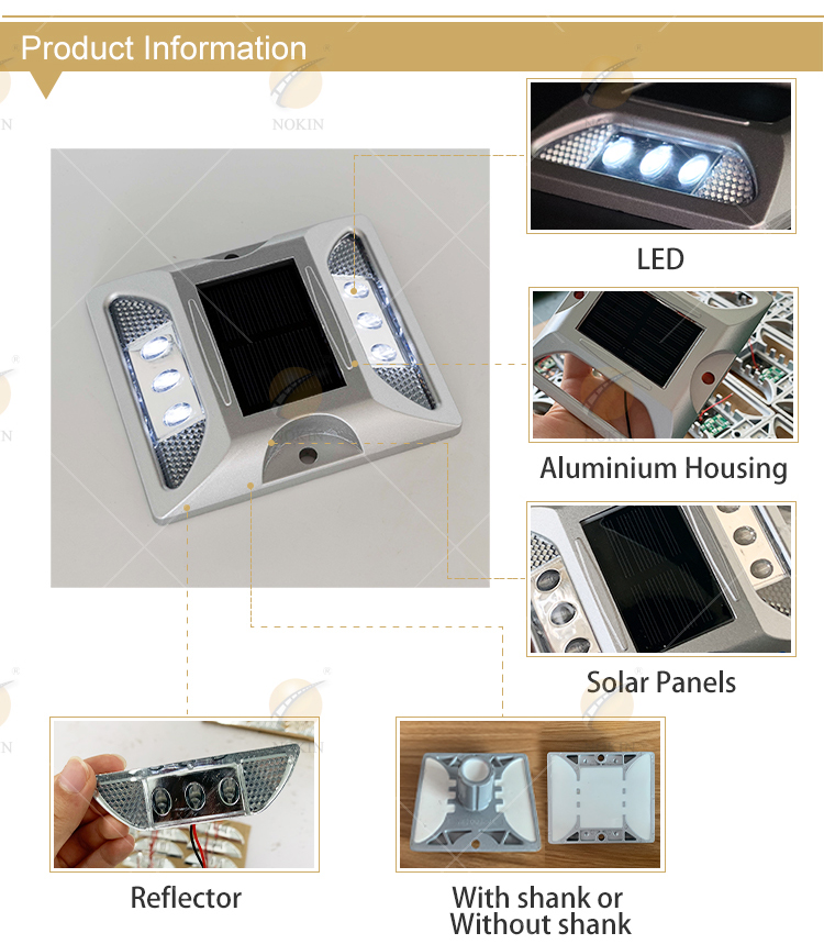 12 Years Factory Free Sample High Quality Led Reflective Aluminum Cat Eye Solar Road Stud