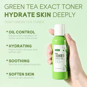 Tonique visage au thé vert Fenyi 100 ml, soin doux, liquide anti-âge, éclaircissant, huile visage bio avec vaporisateur - Product Image 3