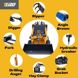 لودر انزلاقي صغير عالي الكفاءة من YGZG، آلة هيدروليكية لتحريك التربة، لودر انزلاقي صغير مجنزر - Product Image 5