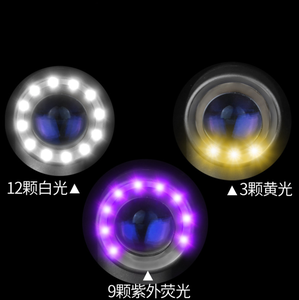 Loupe portable 10x 20x avec double source de lumière pour bijoux anciens, loupe led 10x avec structure en aluminium - Product Image 5