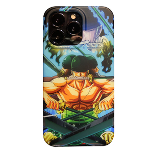 <span class=keywords><strong>2023</strong></span> Double face <span class=keywords><strong>Film</strong></span> couvrant + bouton en métal + lumière bleue Anime <span class=keywords><strong>dessin</strong></span> <span class=keywords><strong>animé</strong></span> Zoro coque de téléphone pour iPhone 14 Pro Max 13 Pro IMD couverture arrière - Product Image 1